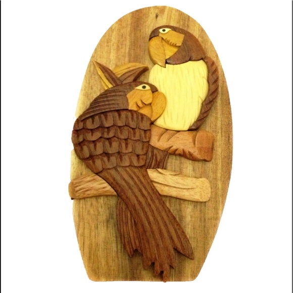 Carver Dan “Two Parrots” Puzzle Box - Picture 1 of 5